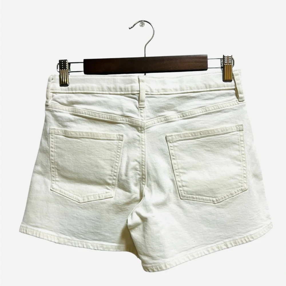 J.Crew Girls' high-rise denim short in white size 14 NWT